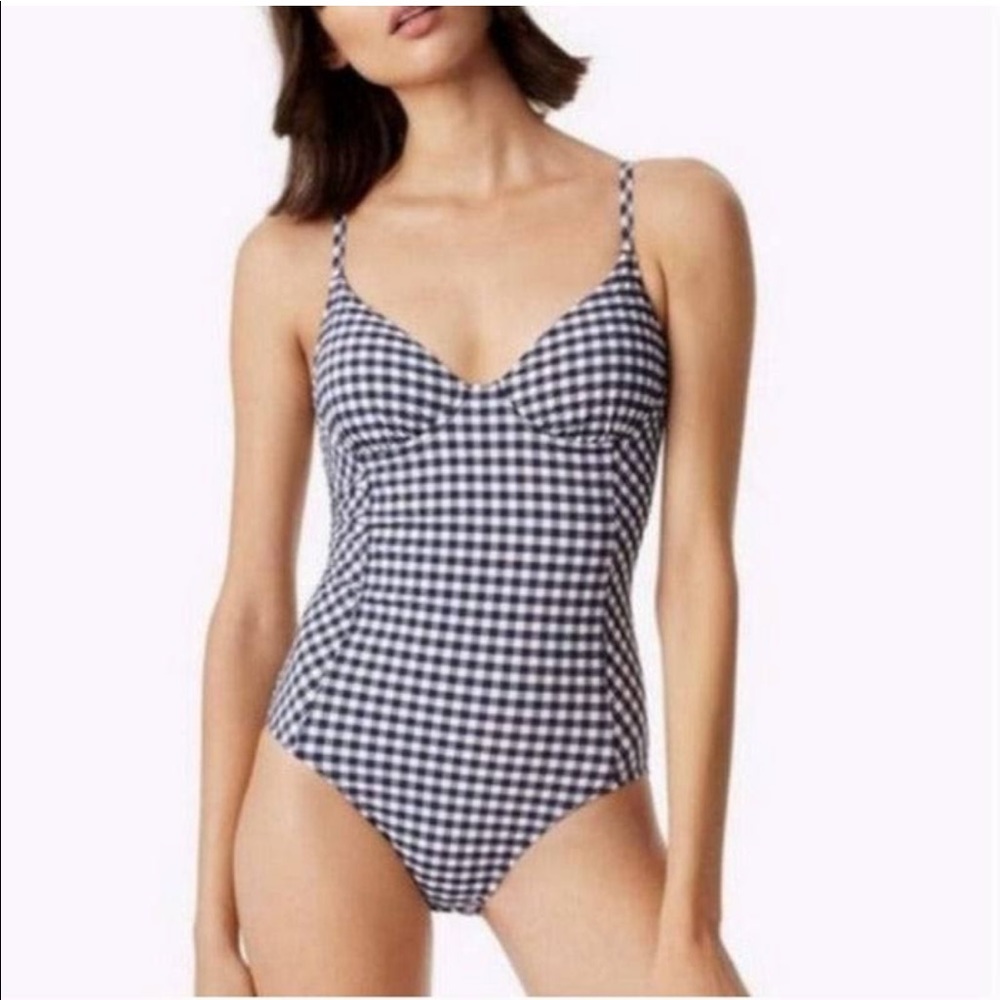 Tory Burch woman’s gingham one piece bathing suit